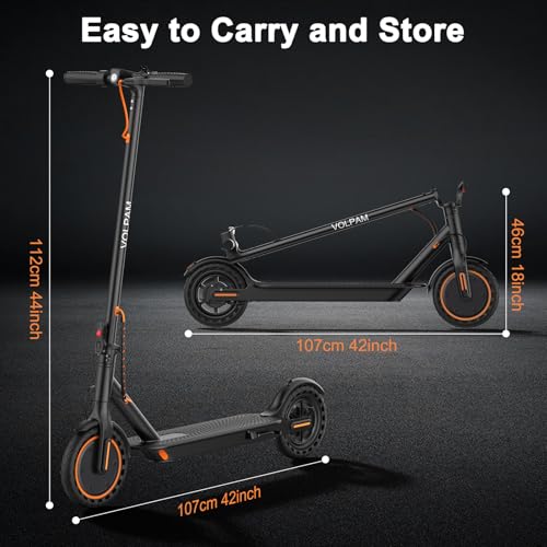 Electric Scooter, 350W, 8.5" Tires, 12 Miles Range, 16Mph, Folding E-Scooter with Dual Braking U54862