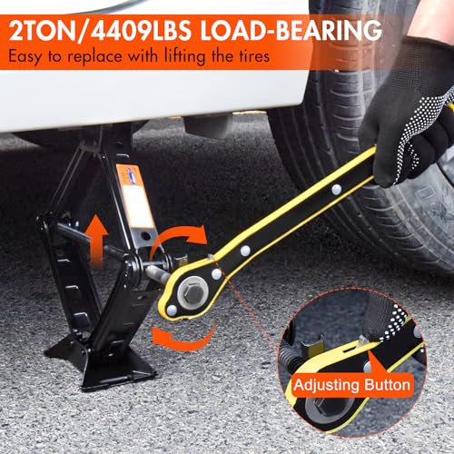 2 Ton Scissor Car Jack Kit with Lug Wrench I942471