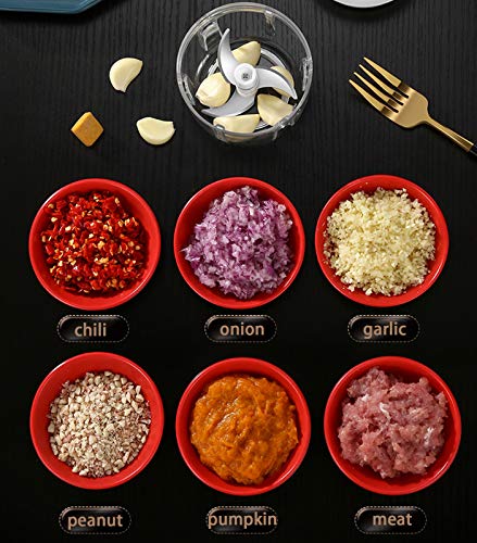 250ML Electric Mini Food Chopper with USB Charging W727631