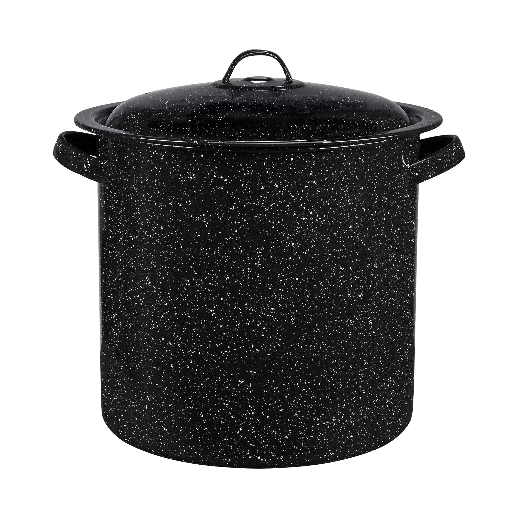 15.5 Qt Enamelware Stock Pot with Lid L54695