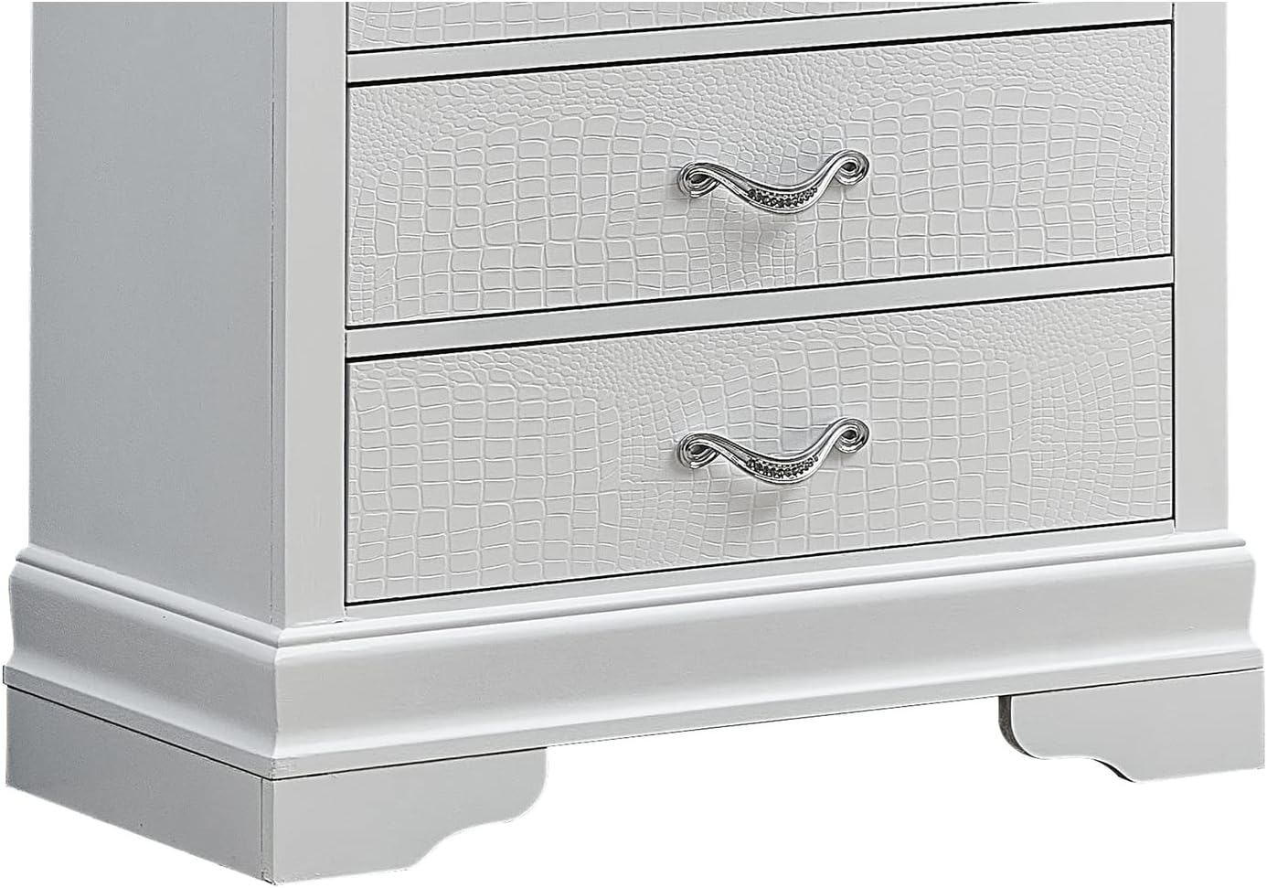 5 Drawer Chest in Pearl White S253179
