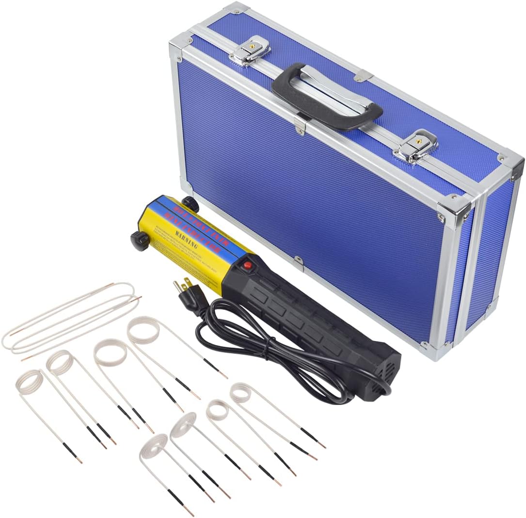 Magnetic Induction Heater 10 Coils 1000W 110V Flameless Hand Held Automotive Electromagnetic Disassembly Repair Set D722426