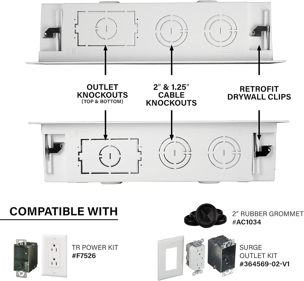 Structured Media Enclosure, 17 Inches, White H152
