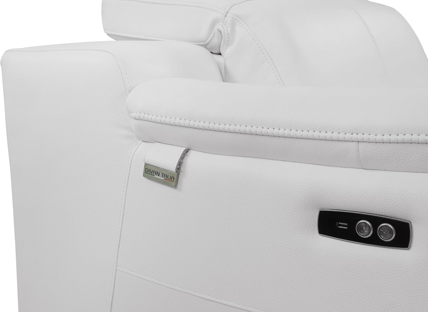 87 Inch Genuine Italian Leather Power Reclining Sofa S6834