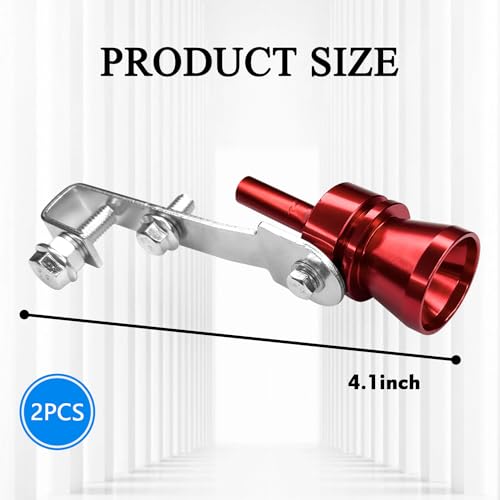2PCS Aluminum Alloy Exhaust Turbo Whistle A565539