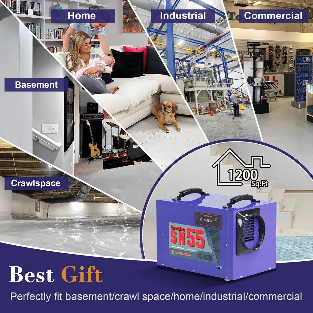 113 Pint Commercial Dehumidifier with Hose T819715