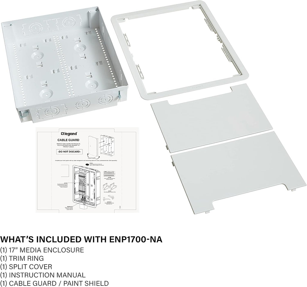 Structured Media Enclosure, 17 Inches, White H152