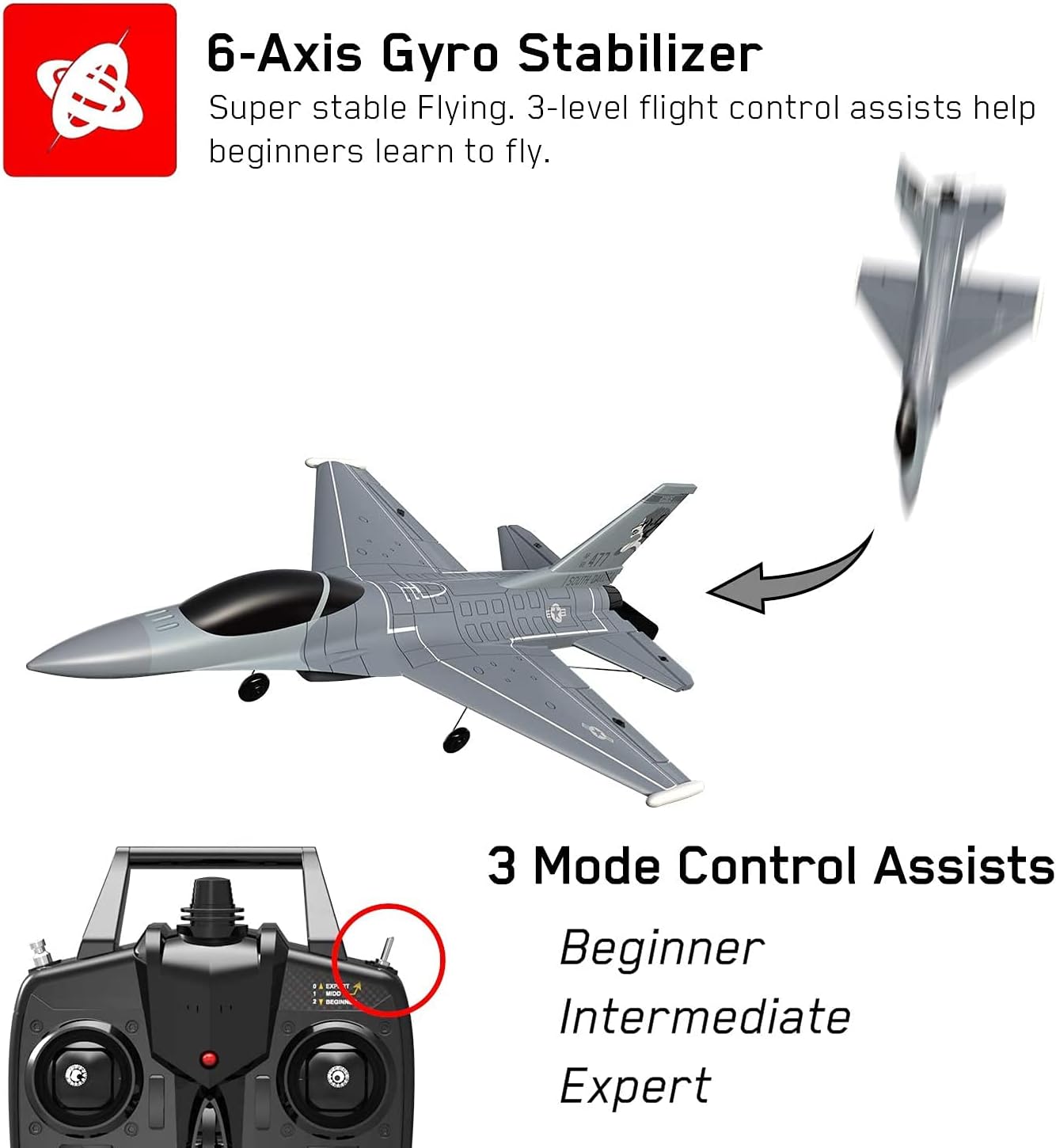 2.4Ghz 4-CH Remote Control Airplane W53767