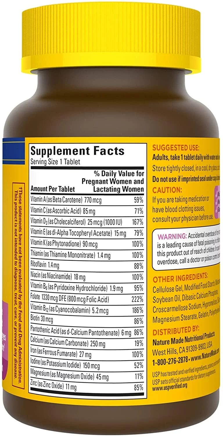 90 Tablets Prenatal Multi Dietary Supplement (Pack of 2) X481257