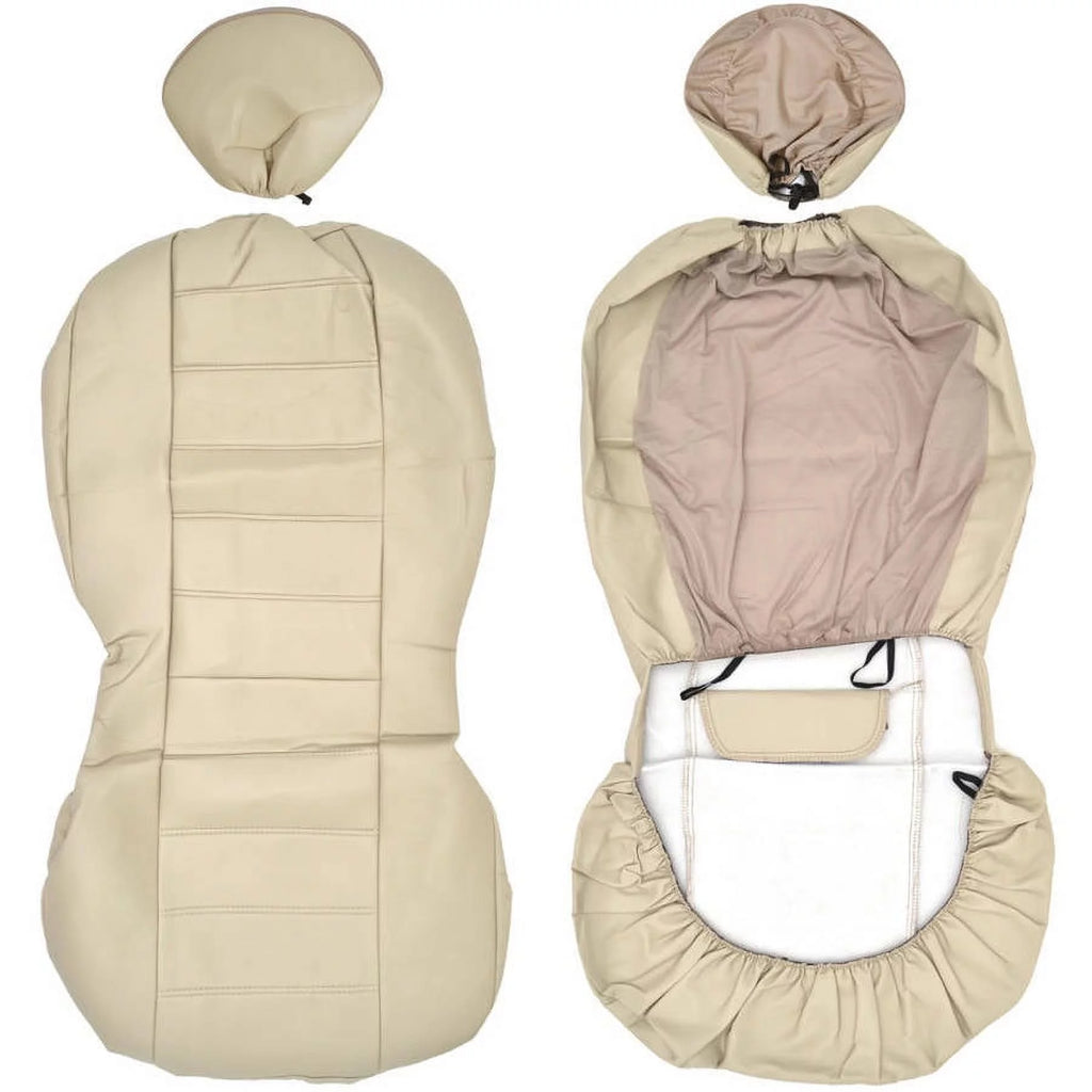 Black Beige Gray 3 Rows PU Leather Seat Covers K630