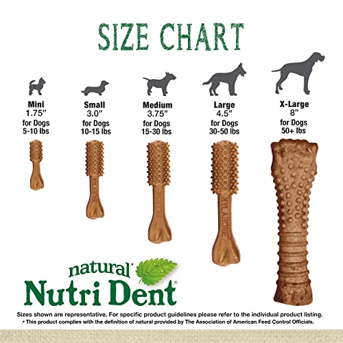 Natural Dog Dental Chews, Large (20 Count) Q96076