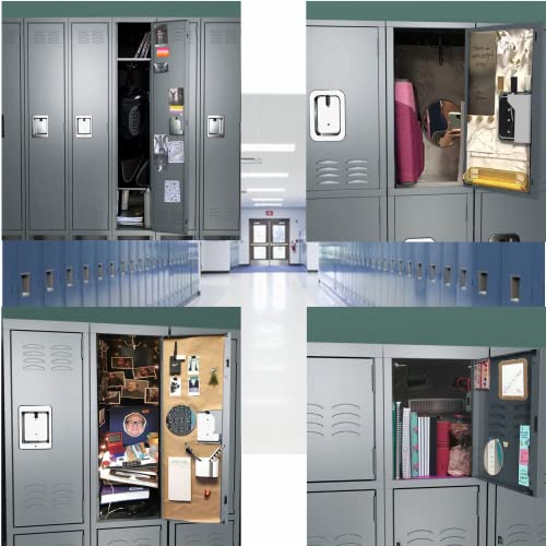 Black Gray 1 Door 71" Metal Locker Storage Cabinet Y151626