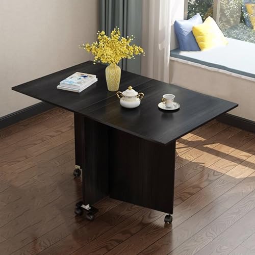 Folding Dining Table with 6 Wheels W1339