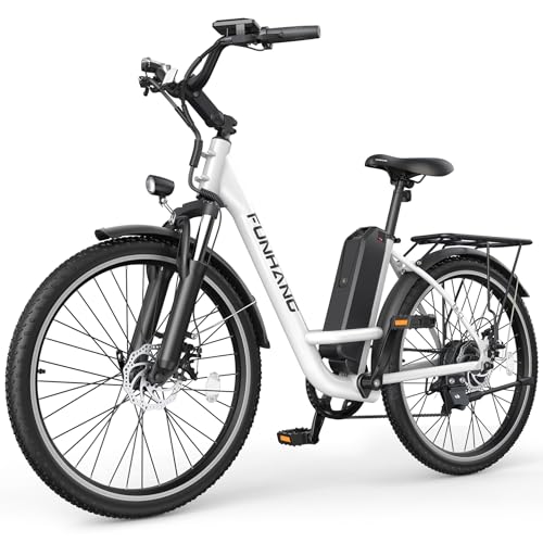 26" Step Thru Electric Bicycle with 48V Removable Battery D909