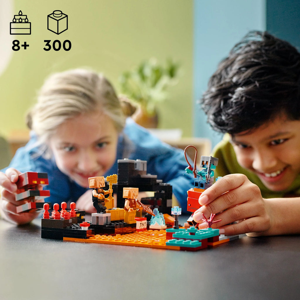 LEGO Minecraft The Nether Bastion Set 21185 Battle Action Toy with Mob Figures R591283