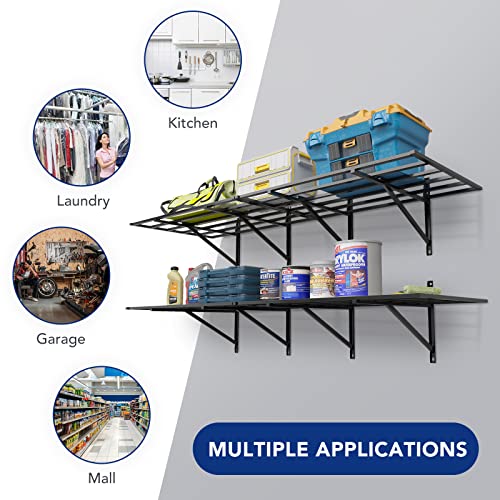 2-Pack Heavy Duty Garage Storage Shelving, 1600lbs Weight Capacity R701819