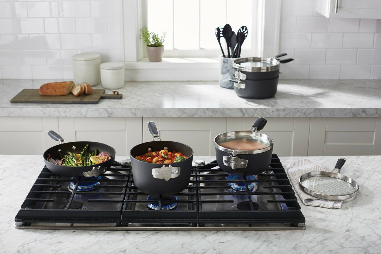 14 Piece Hard-Anodized Nonstick Cookware Set B750877