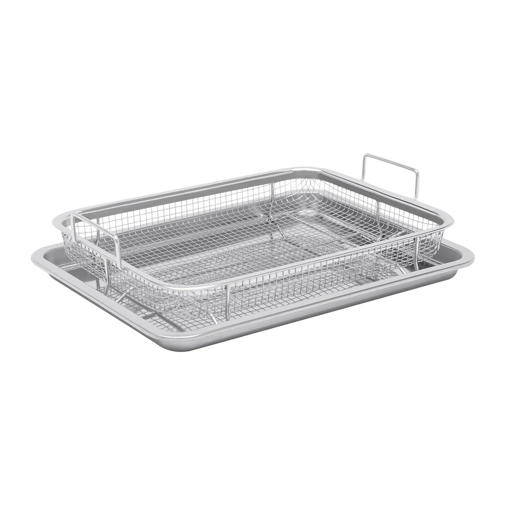 Stainless Steel Air Fryer Basket 2 Piece Set T141