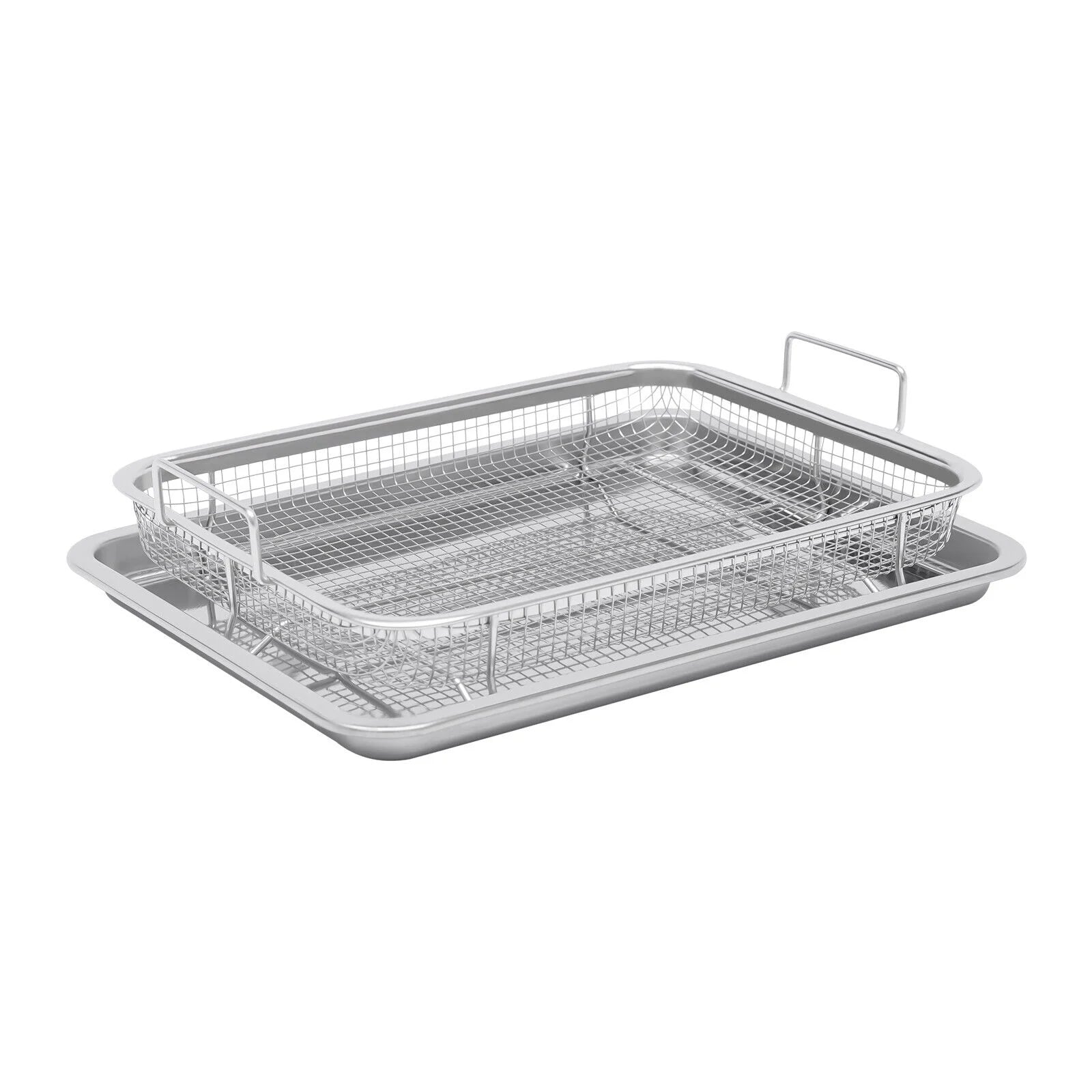 Stainless Steel Air Fryer Basket 2 Piece Set T141