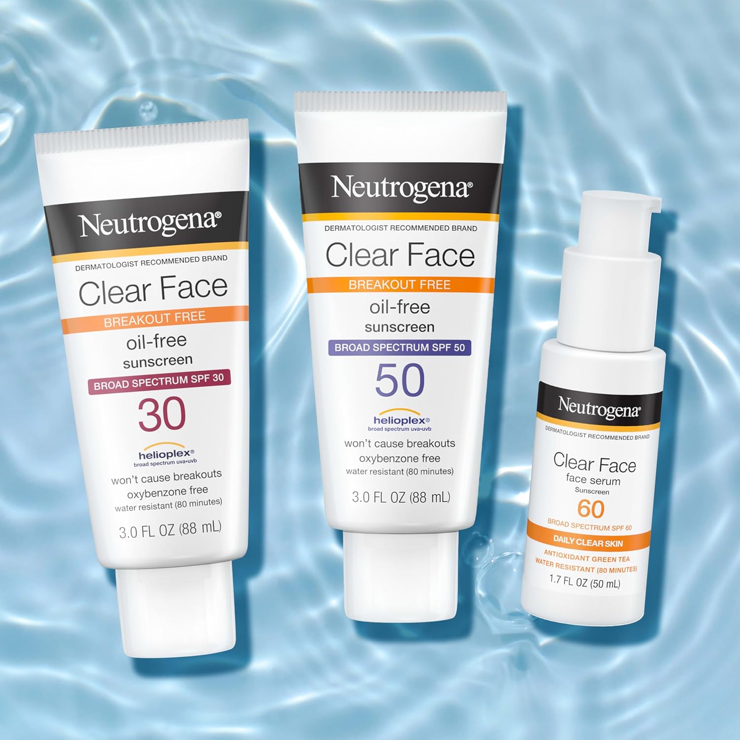 Broad Spectrum SPF 60 Non-Comedogenic Face Sunscreen, 1.7 fl. oz H7200