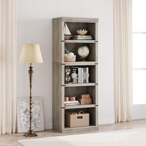 Grey 3 Tier Wooden Bookcase M683
