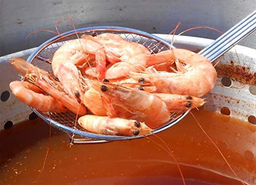 Seafood Boiling Kit with Strainer, Aluminum Propane Gas Boiler with 10 PSI Regulator G777243