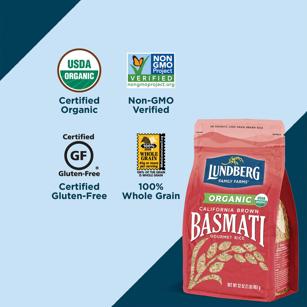 Organic California Brown Basmati Rice, 32 Ounce H19799