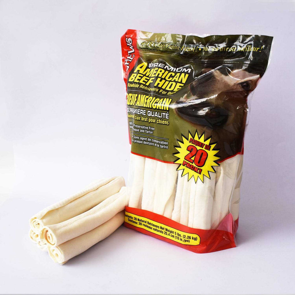 10-11 Dog Rawhide Retriever Rolls O2717