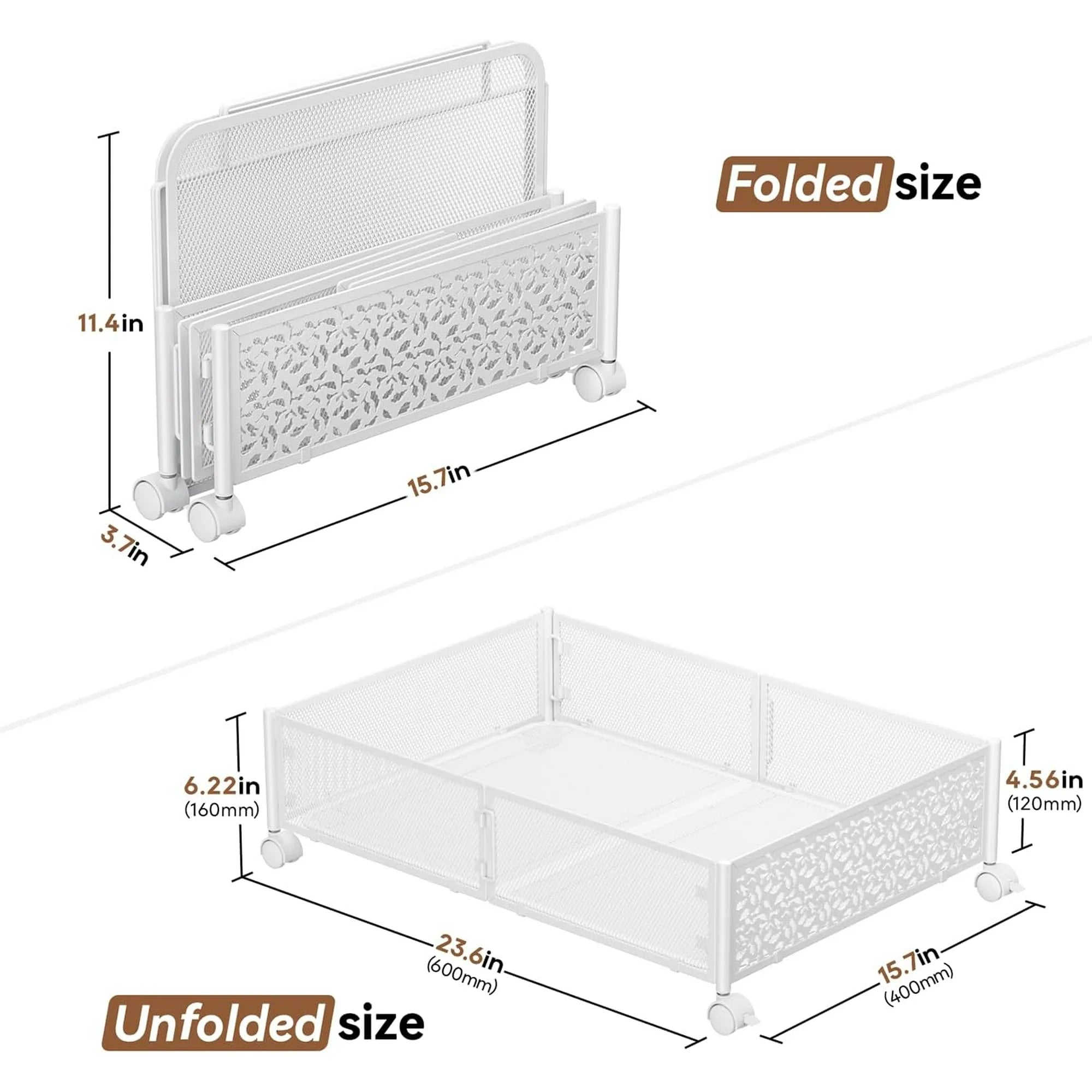 Under Bed Storage Containers with Wheels -2Pack H793810