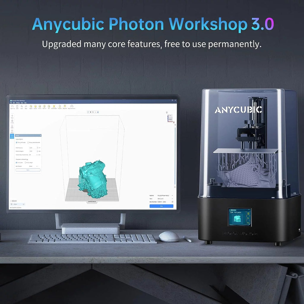 LCD 4K Resin 3D Printer with 5 KG UV Resin H443901