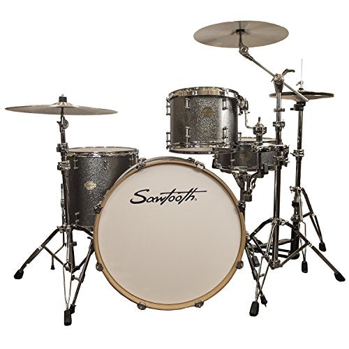 4-Piece Shell Pack with 24" Bass Drum, Silver Sparkle U7054