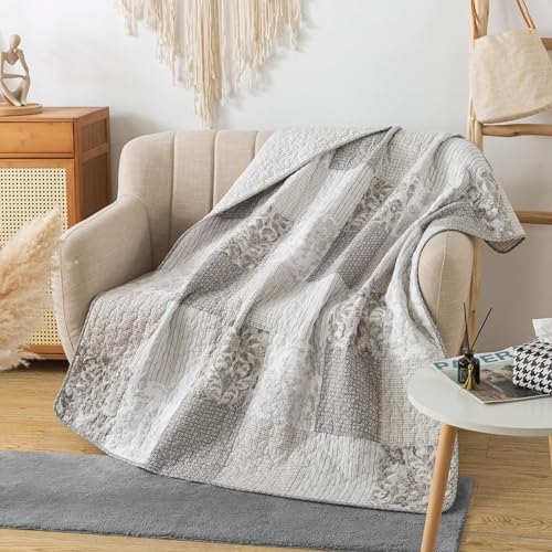 50" x 60" Cotton Quilted Throw Blanket G222394