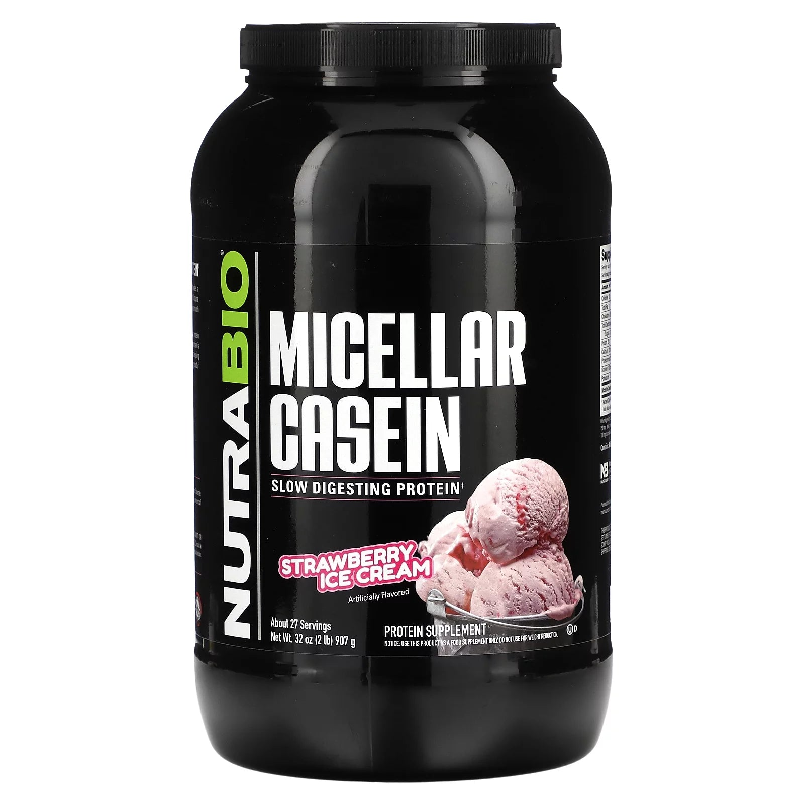 Strawberry Ice Cream Micellar Casein, 2 lb (907 g) S512