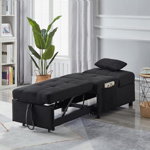 3-in-1 Adjustable Linen Sofa Bed D738581