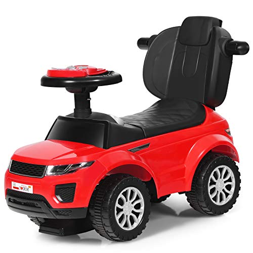 3 in 1 Ride on Push Car with Parental Handle (Pink) L557