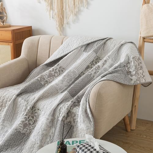 50" x 60" Cotton Quilted Throw Blanket G222394