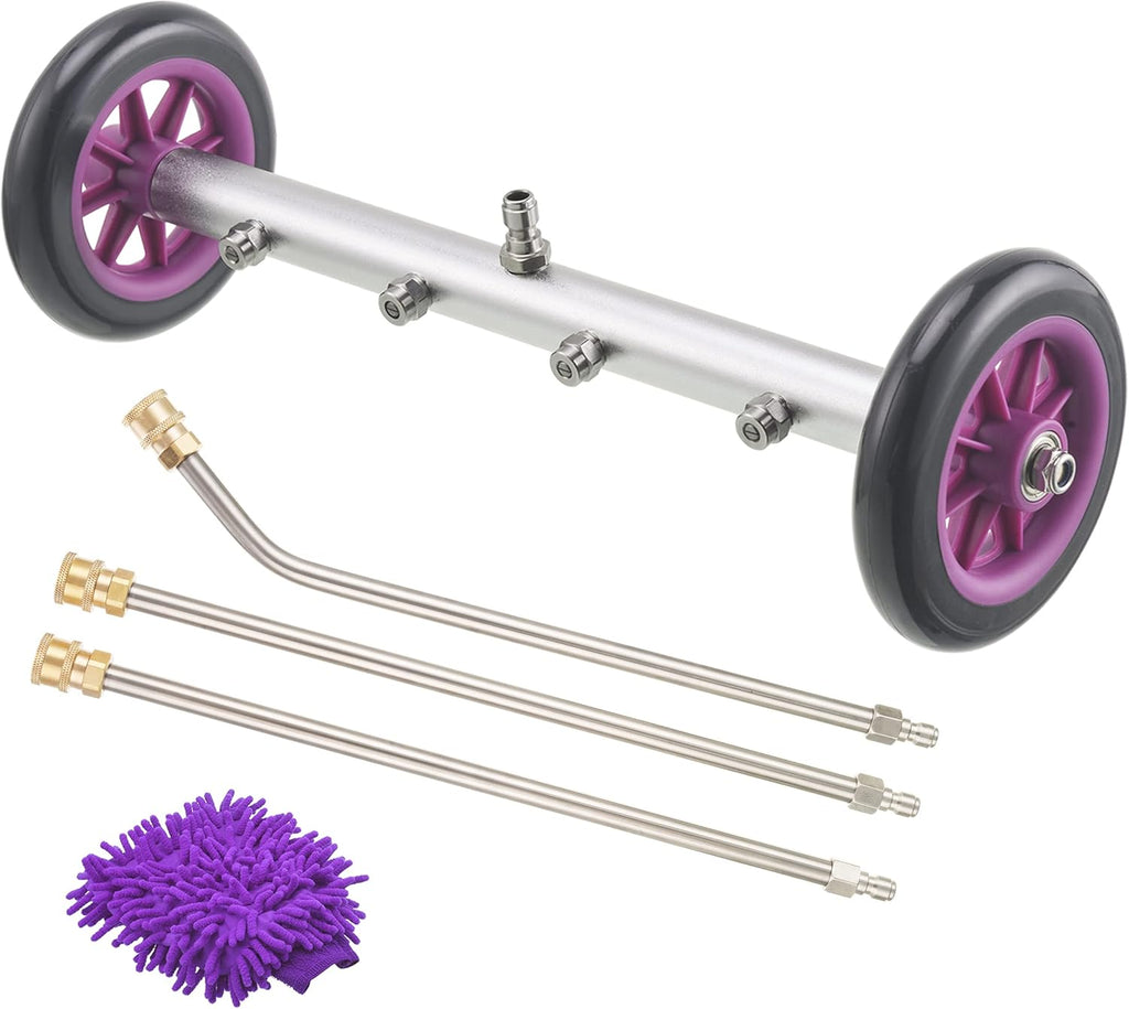 16 Inch Undercarriage Cleaner Attachment with 3 Pcs Extension Wand, 4000 PSI T49469