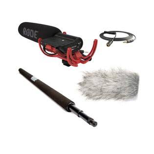 VideoMic with Micro Boompole, Deadcat Wind Muff and 3.5mm Extension Cable D37472