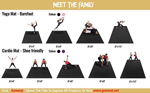 Extra Large 12'x6'x7mm Non-Slip Exercise Mat U7072