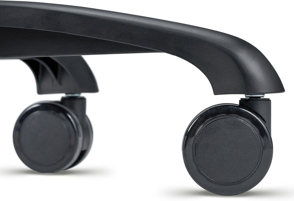 Black Ergonomic Saddle Stool with Aluminum Base L78073