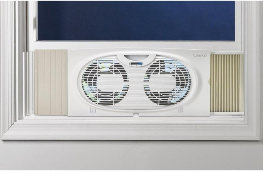 White Twin Window Fan W699819