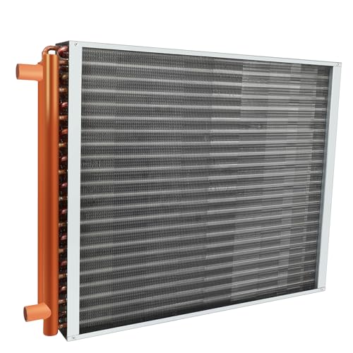 24x24 Water To Air Heat Exchanger with 1" Copper Ports Hot Water Coil Q698955