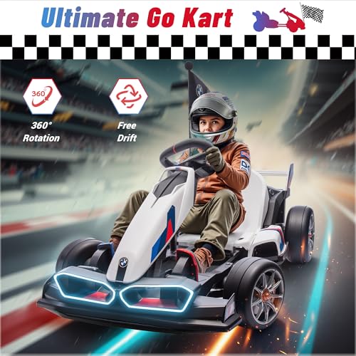 24V Licensed BMW Drift Kart with Dual 200W Motors T516