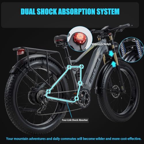 26''x4.0 Inch Fat Tire Electric Bike with 48V 30Ah Battery Y3507