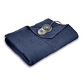 Electric Heated Fleece Channeled Blanket, Twin, Newport Blue Q982216