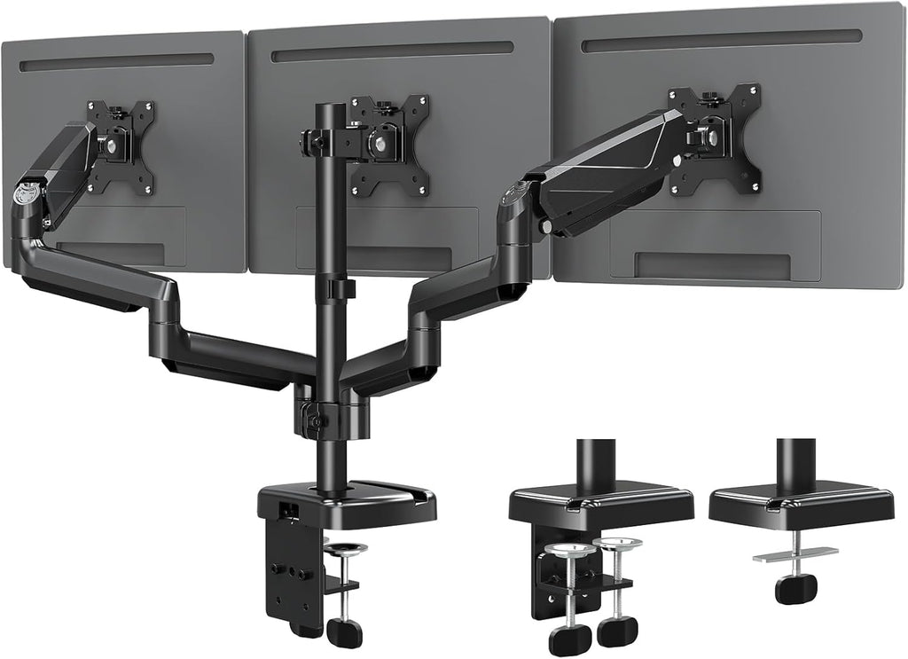 Triple Monitor Desk Mount for 3 Screens Up to 27 inch V20153