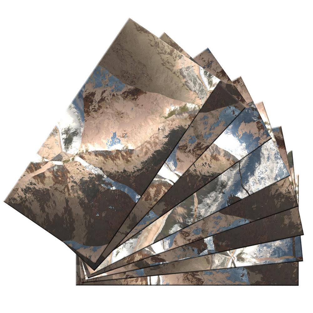 16-Pack 3-in x 6-in Glossy Glass Subway Peel & Stick Tile V78115