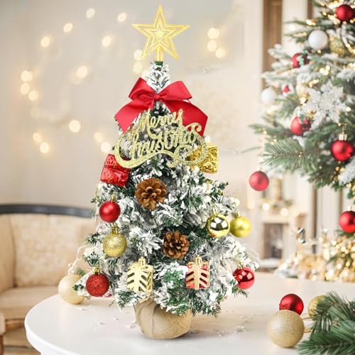 24 Inch Green Artificial Tabletop Christmas Tree with LED Lights C98150