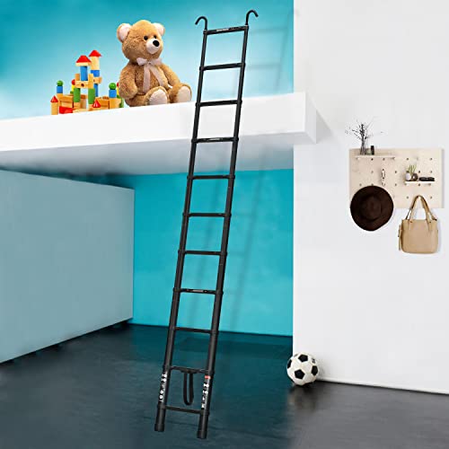 20.5ft Aluminum Telescoping Ladder with 2 Roof Hooks J870