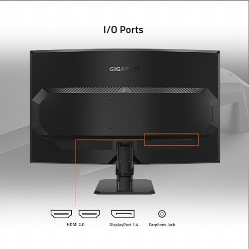 31.5" 165Hz 1440P Curved Gaming Monitor, VA 1500R Display, Black H725858